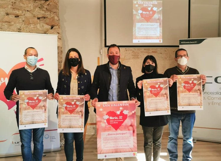 La concejalía de Comercio y la Unión de Comerciantes de Lorca presentan la campaña ‘San Valentín Dates’
