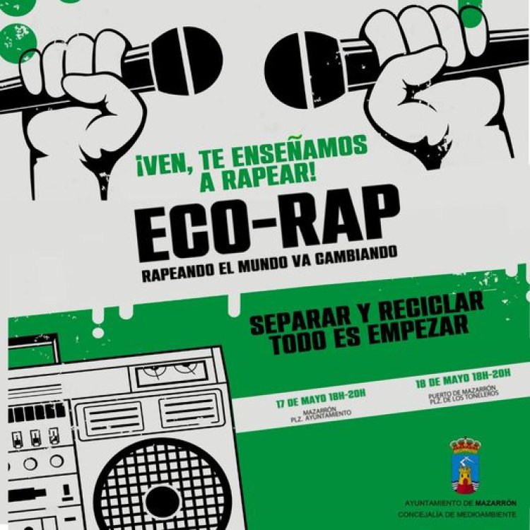 ¡El 17 y 18 de mayo no te pierdas nuestro ECO-RAP, dónde podrás aprender a rapear y reciclar a la misma vez!