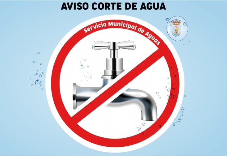 Se va a proceder al corte de suministro de agua potable mañana martes en El Paretón y El Raiguero, desde las 8:00 y hasta las 14:00 horas