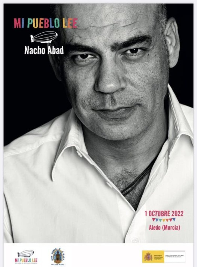 El prestigioso periodista Nacho Abad será el protagonista de Mi Pueblo Lee en Aledo. Será el próximo 1 de octubre a las 18h.