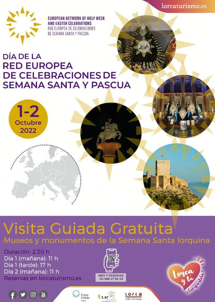 Lorca celebrará por 1ª vez el Día de la Red Europea de Celebraciones de Semana Santa y Pascua