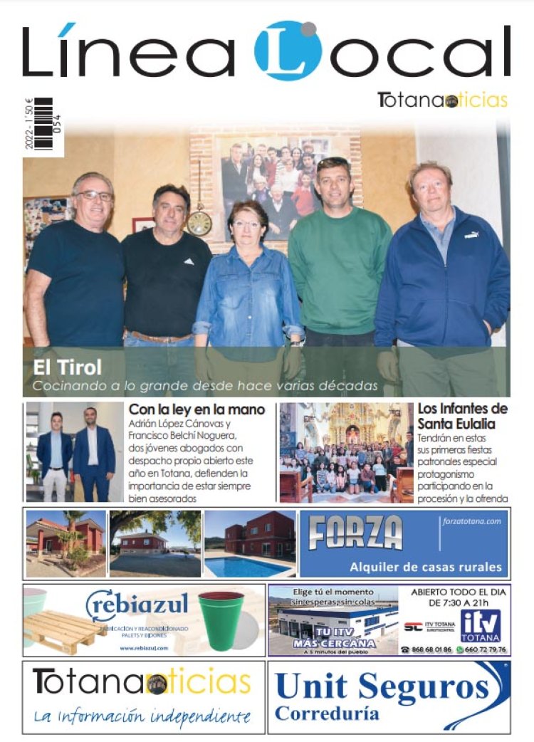 Nueva revista de Línea Local Totana Noticias con nuevos reportajes y entrevistas de interés.