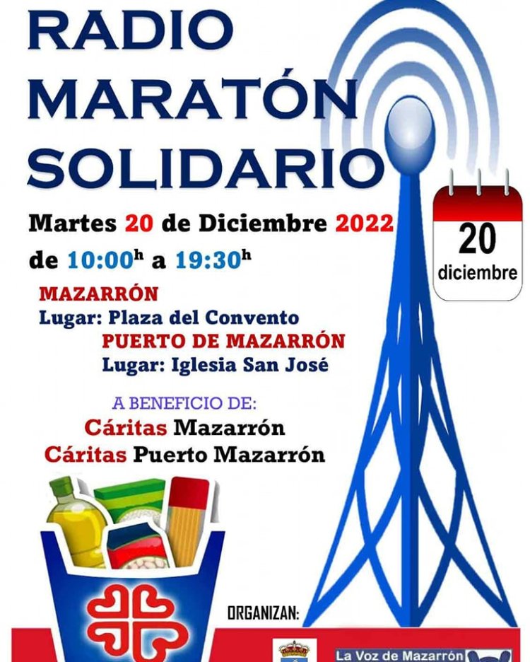 Radio Maratón solidario a beneficio de Cáritas