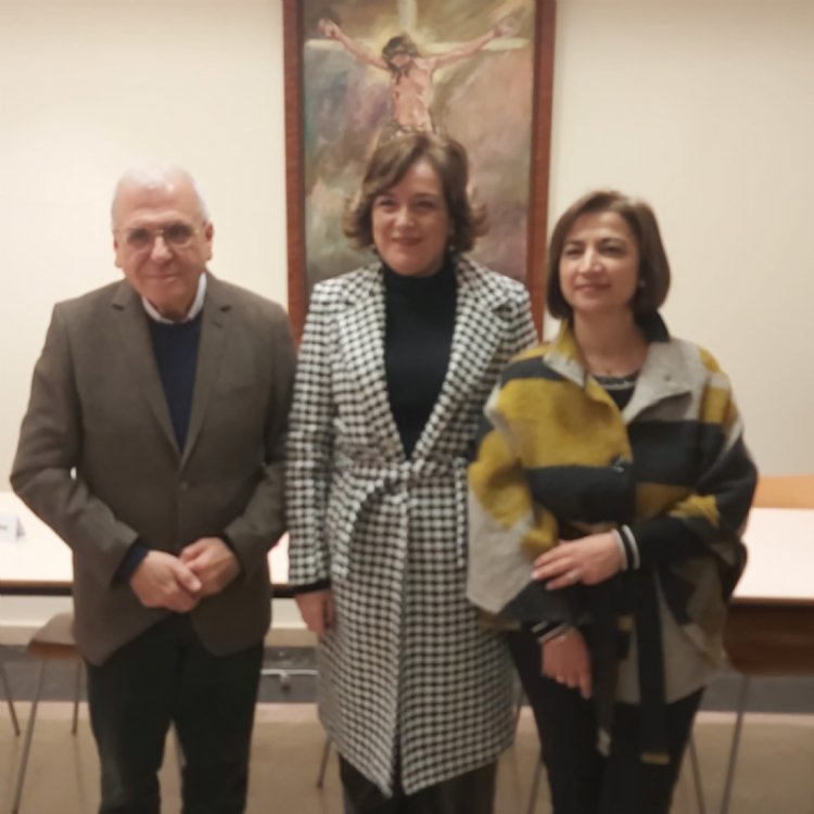 El alcalde felicita al Nazareno de Honor y a la Pregonera de la Semana Santa del 2023 , Juan Cánovas Mulero y María Hernández López, respectivamente