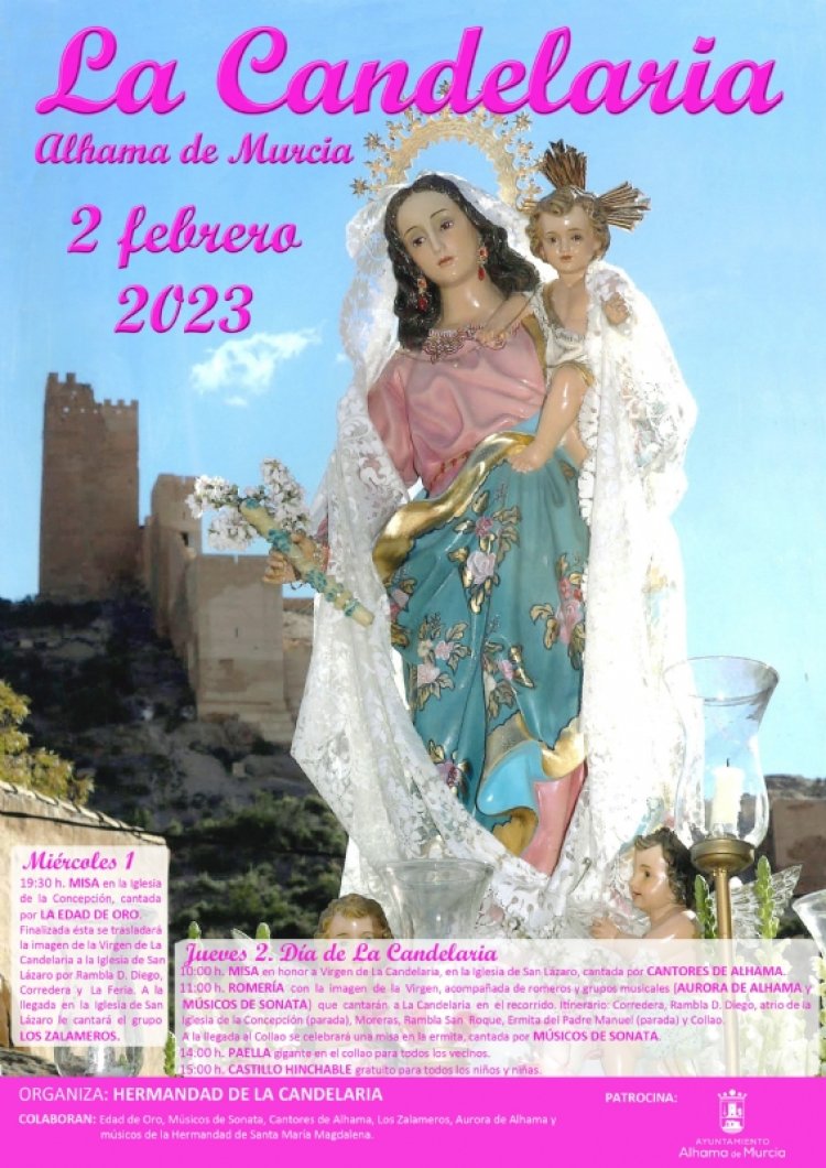 Alhama celebra el 2 de febrero la Romería de La Candelaria