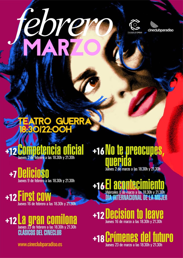La película ‘Competencia oficial’, protagonizada por Penélope Cruz y Antonio Banderas abre la programación de febrero y marzo del Cine Club Paradiso este jueves, 2 de febrero