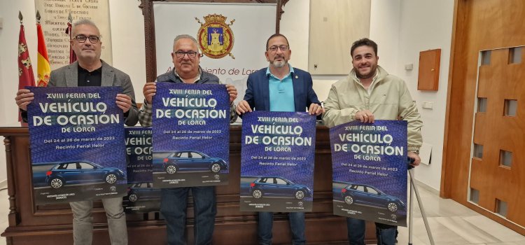Lorca recupera la Feria del Vehículo de Ocasión que se celebrará del  24 al 26 de marzo en el  Recinto Ferial IFELOR