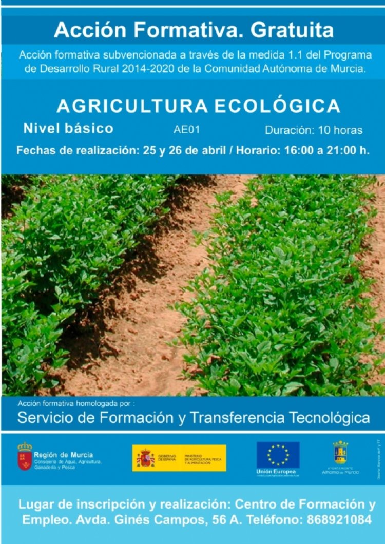 Nuevo curso de agricultura ecológica del Centro de Formación y Empleo