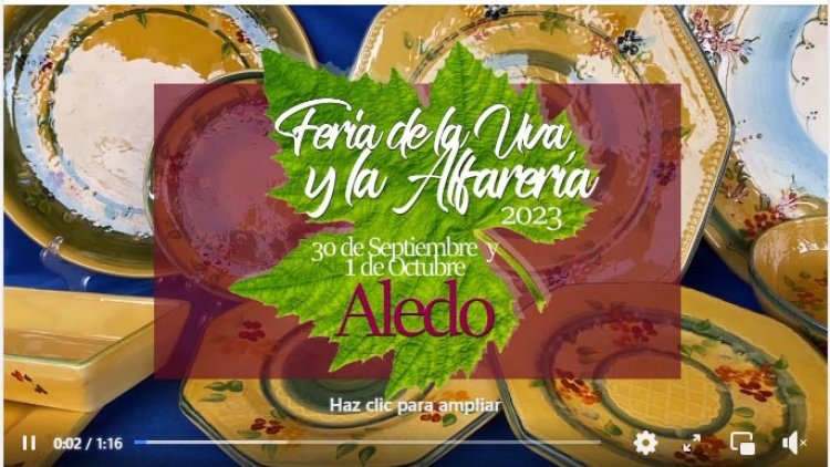 Este fin de semana se celebra la  Feria de la Uva y la Alfarería de Aledo.